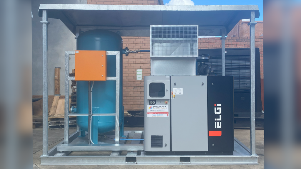 This compressor package includes an ELGi EG 37kW unit, refrigeration dryer and air receiver. Designed with single point electrical connection for faster, simpler installation on site. FAT-tested and approved before dispatch, meaning no surprises on delivery.